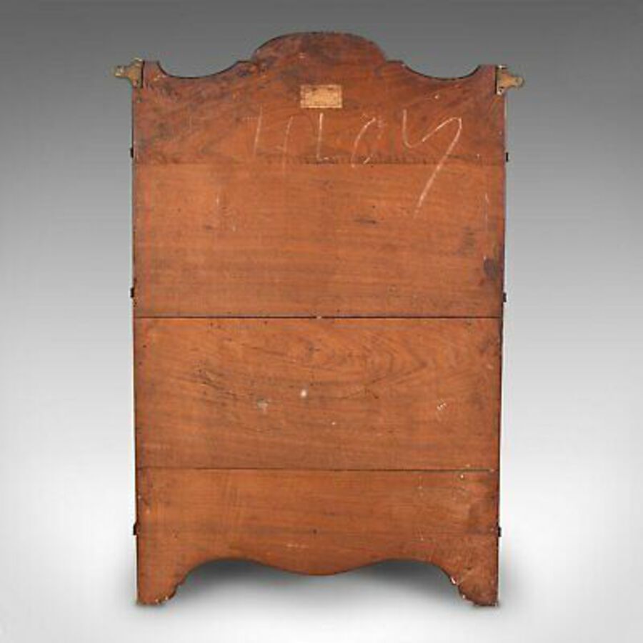 Antique Antique Wall Mounted Cabinet, English, Mahogany, Hanging Whatnot, Victorian
