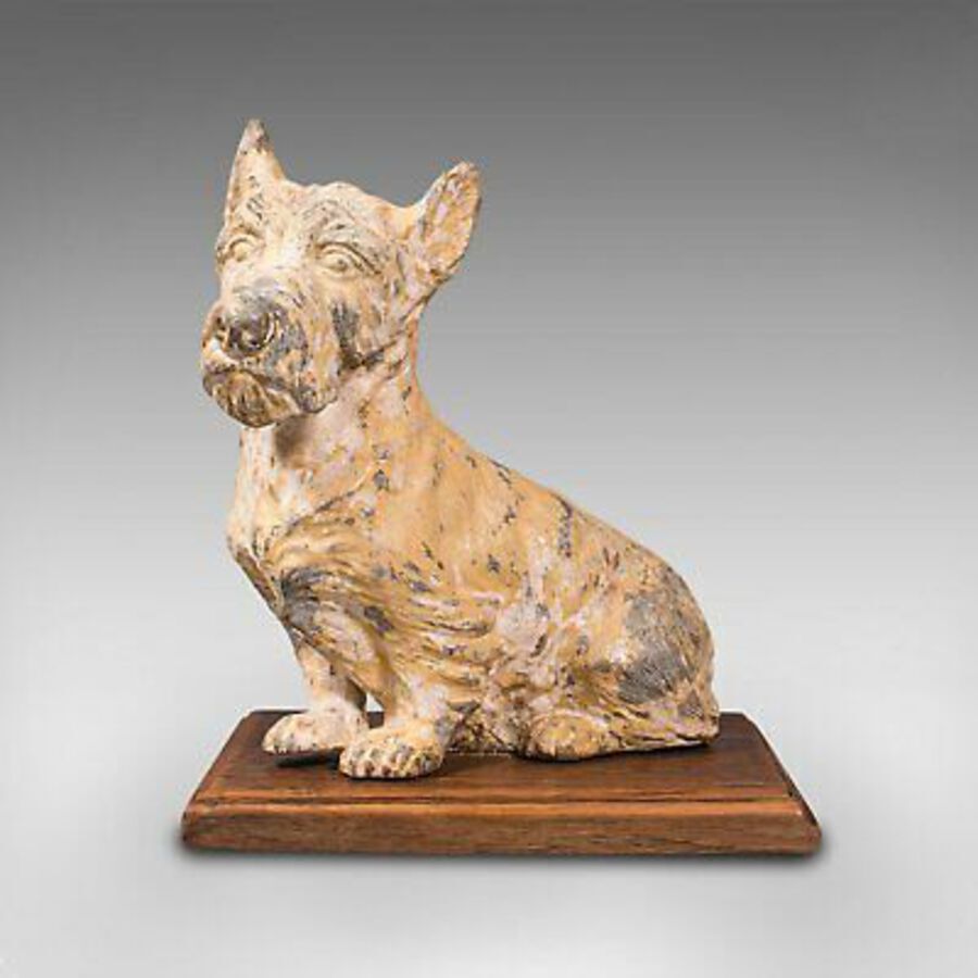 Antique Antique Decorative Scottish Terrier, British, Ornamental Scottie Dog, Edwardian