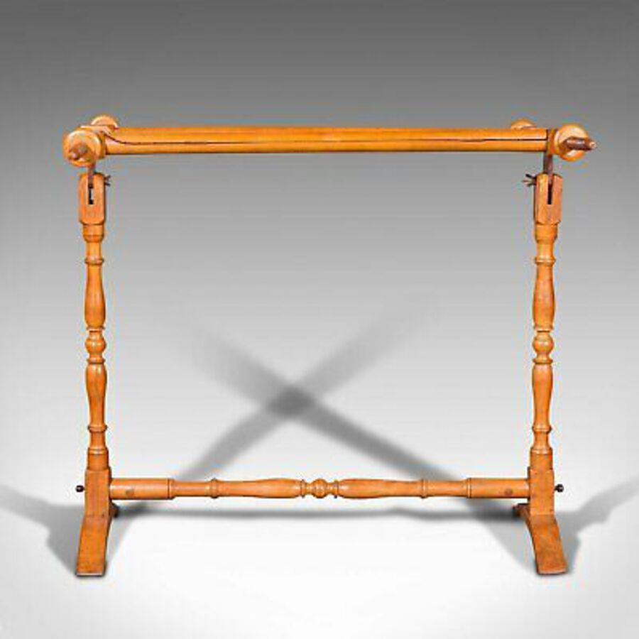 Antique Antique Tapestry Stretcher, English, Beech, Needlepoint Frame, Victorian, 1900