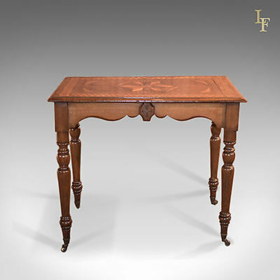Antique Antique Side Table, Georgian, English, Inlaid, Oak, Occasional, c.1800