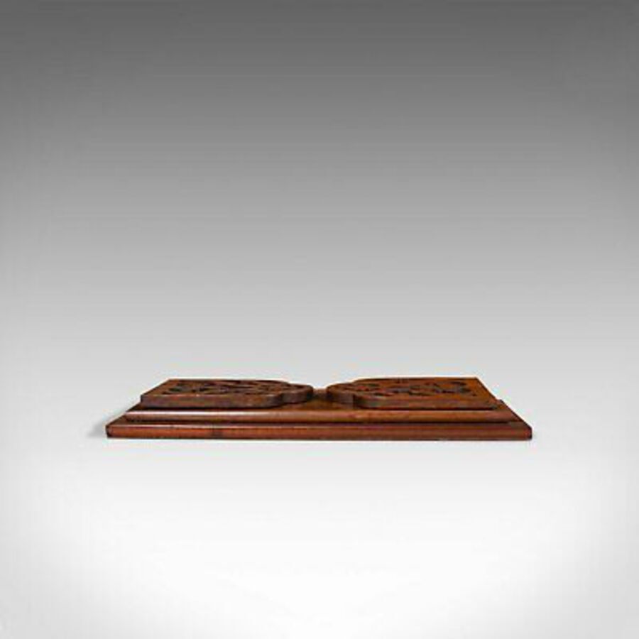 Antique Antique Book Slide, English, Rosewood, Mahogany, Library Stand, Victorian, 1900