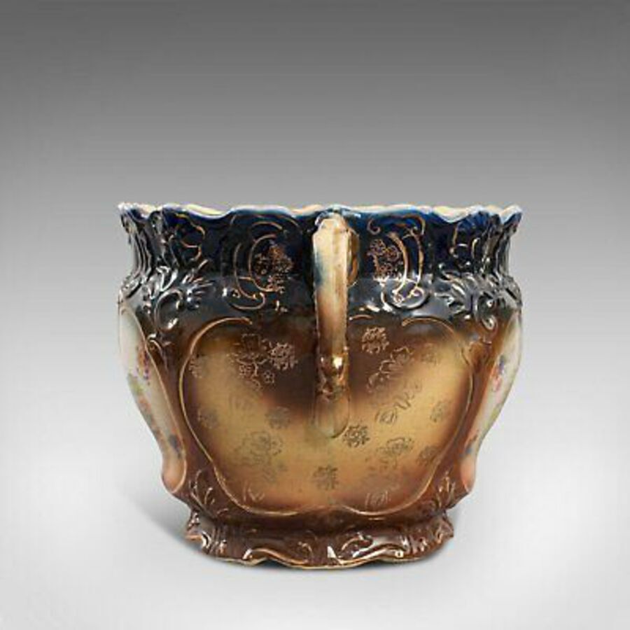 Antique Antique Decorative Planter, English, Ceramic, Jardiniere, Bowl, Edwardian, 1910