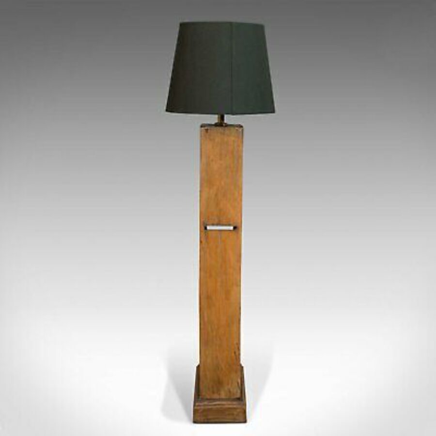 Antique Vintage Table Lamp, English, Beech, Decorative, Light, Bench Plane, 20th Century