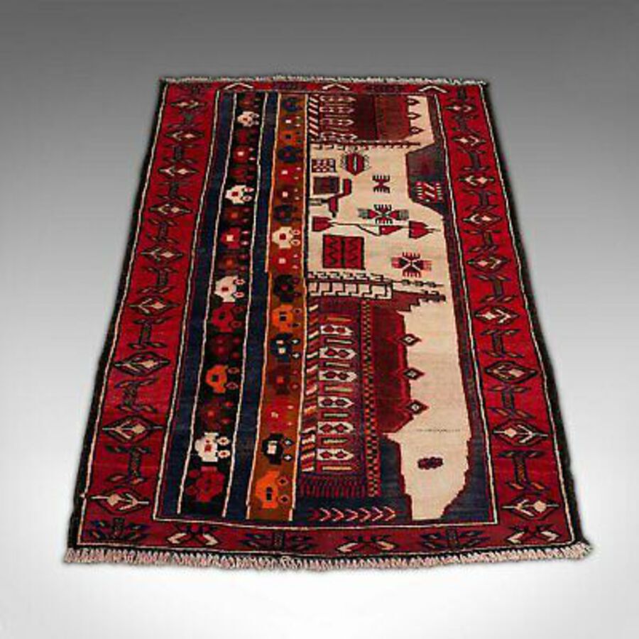 Antique Vintage Baluchi Rug, Persian, Hand Woven, Decorative, Hall, Lounge, Carpet