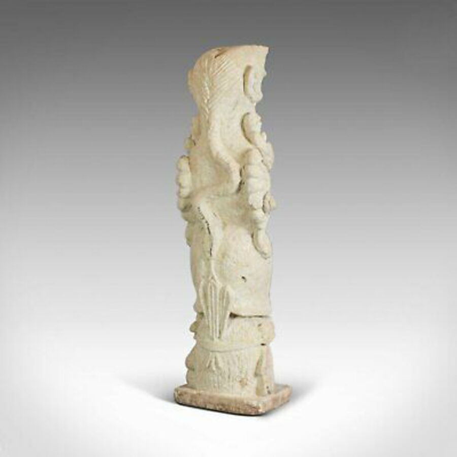 Antique Courage, Artwork, Dominic Hurley, English, Sculpture, Bath Stone, Totem Pole