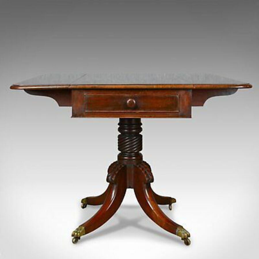 Antique Antique Pembroke Table, Mahogany, English, Regency, Drop Flap, Circa 1820