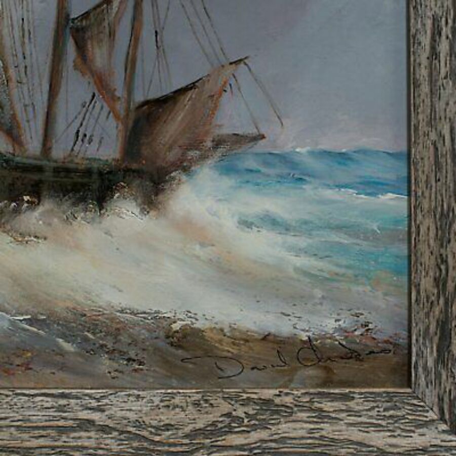 Antique Framed Cornish Landscape, Oil Painting, Marine, Cornwall, Beach, Art, Original