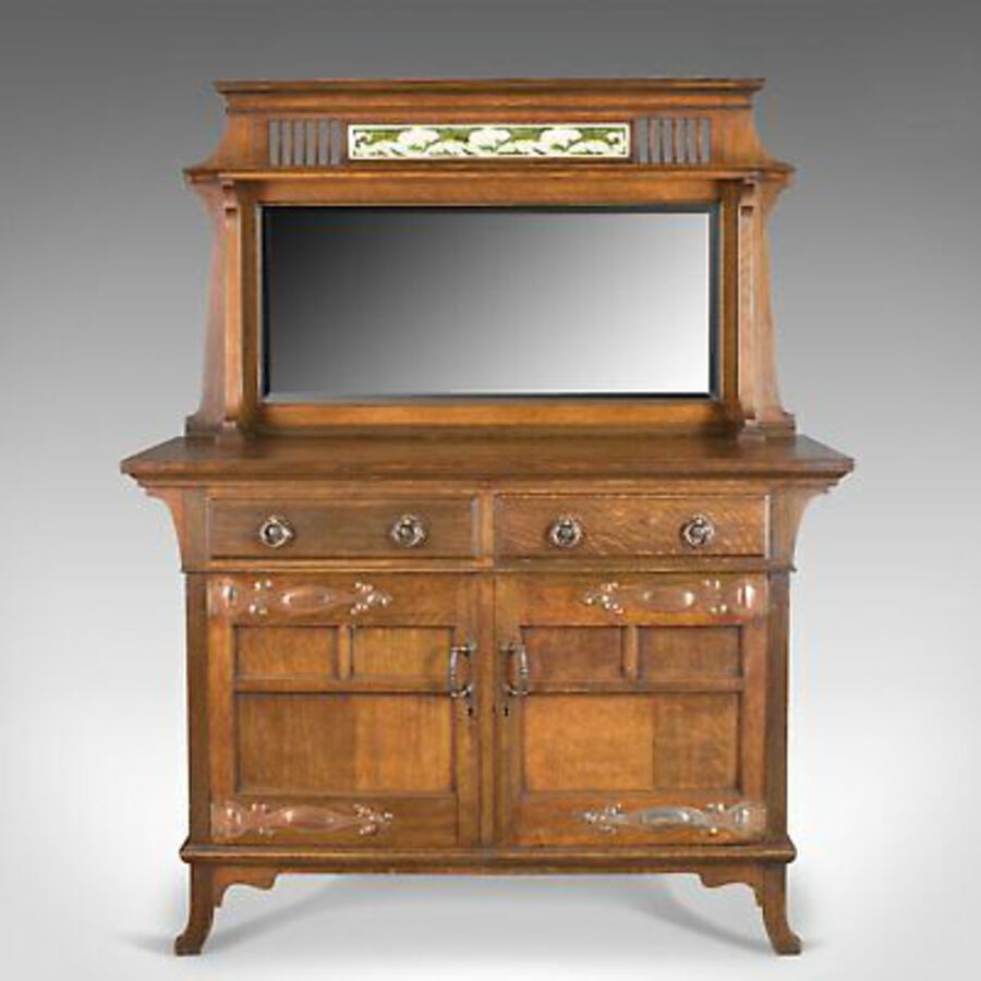 Antique Antique Sideboard, English Oak, Arts & Crafts Cabinet, Liberty Taste, Circa 1900