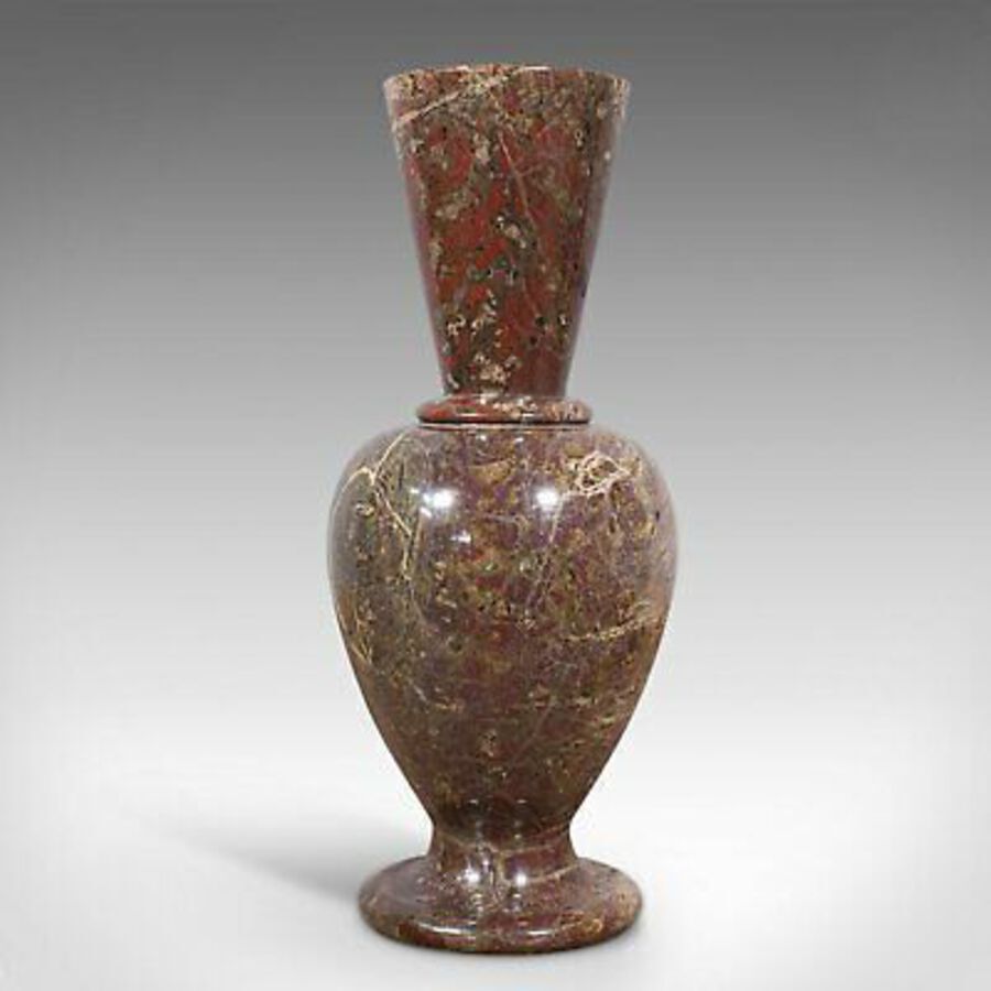 Antique Pair Of Antique Decorative Posy Vases, English, Granite, Flower Urn, Victorian