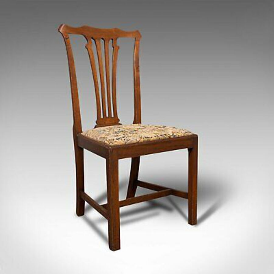 Antique Pair Of Antique Side Chairs, Mahogany, Hall, Dining Seat, Victorian, Circa 1900