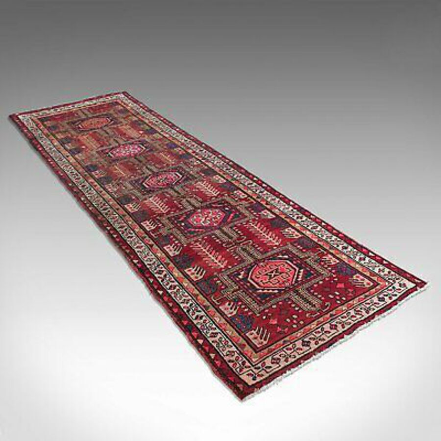 Antique Large, Vintage Baluchi Hallway Runner, Persian, Hall, Rug, Carpet, Mid 20th.C