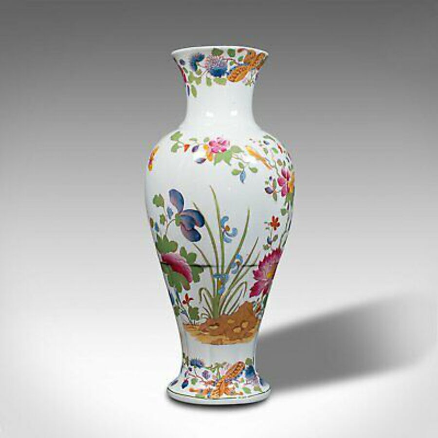 Antique Antique Baluster Posy Vase, English, Ceramic, Decorative, Flower Urn, Circa 1920