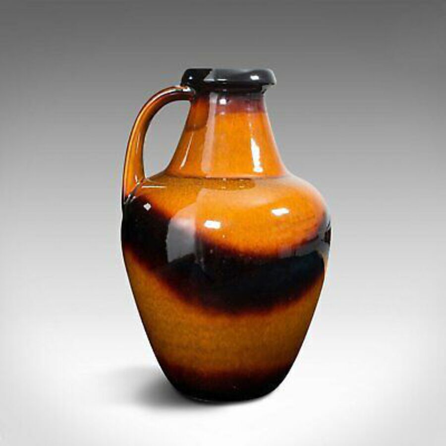 Antique Large Vintage Decorative Amphora, German, Ceramic, Serving Jug, Vase, Circa 1970
