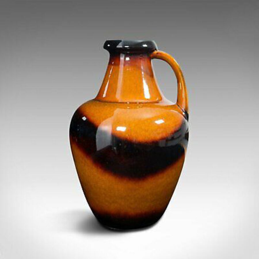 Antique Large Vintage Decorative Amphora, German, Ceramic, Serving Jug, Vase, Circa 1970