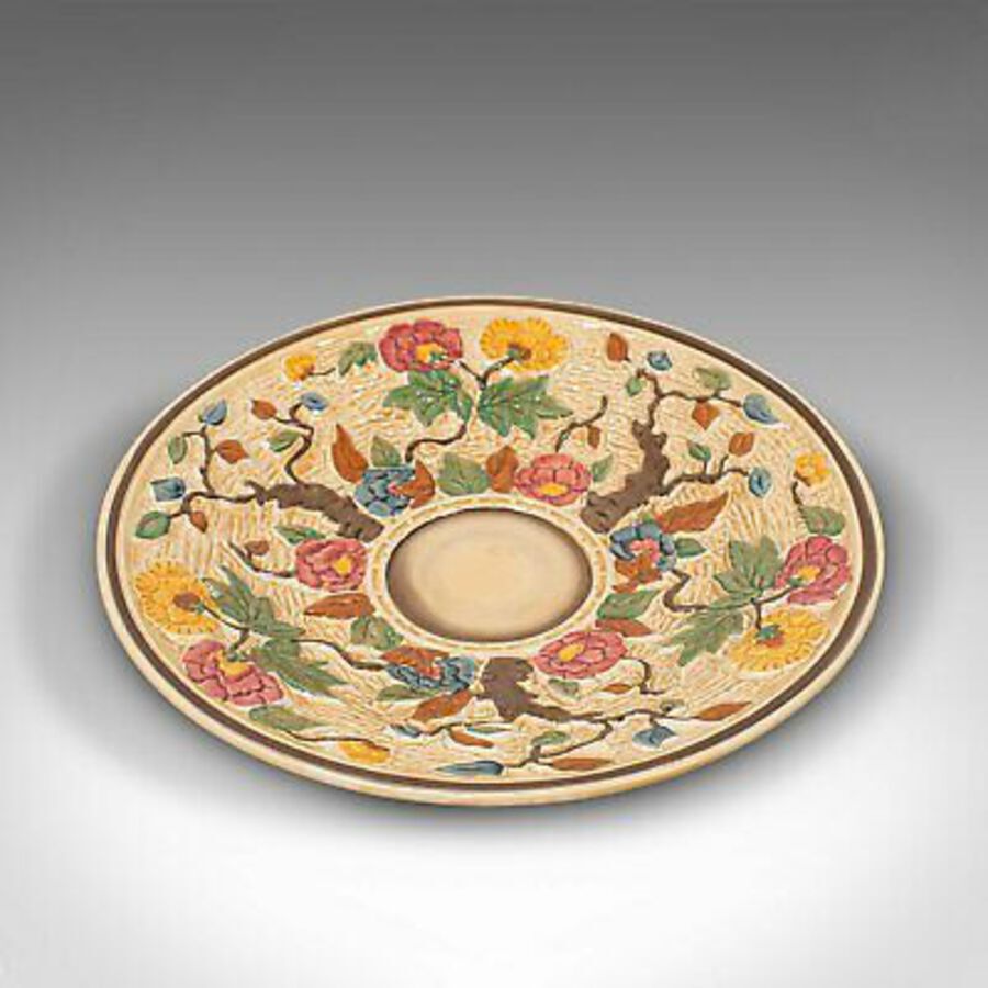 Antique Vintage Decorative Serving Plate, English, Ceramic, Dish, Mid 20th, Circa 1950