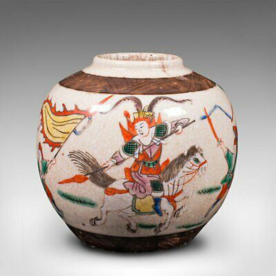 Antique Small Antique Flower Vase, Japanese, Ceramic, Posy Urn, Edo Period, Circa 1850