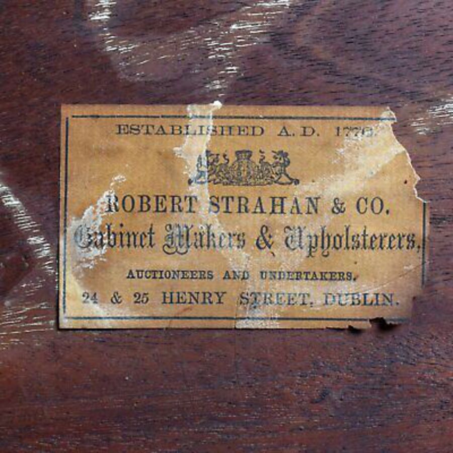Antique Antique Whatnot, Irish, Burr Walnut, Mirror Stand Robert Strahan & Co Circa 1840