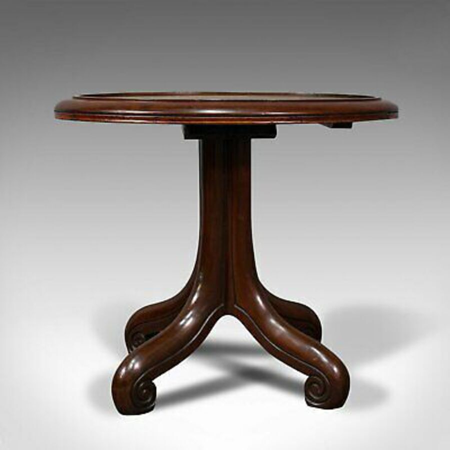 Antique Antique Library Side Table, English, Mahogany, Occasional, Victorian, Circa 1850