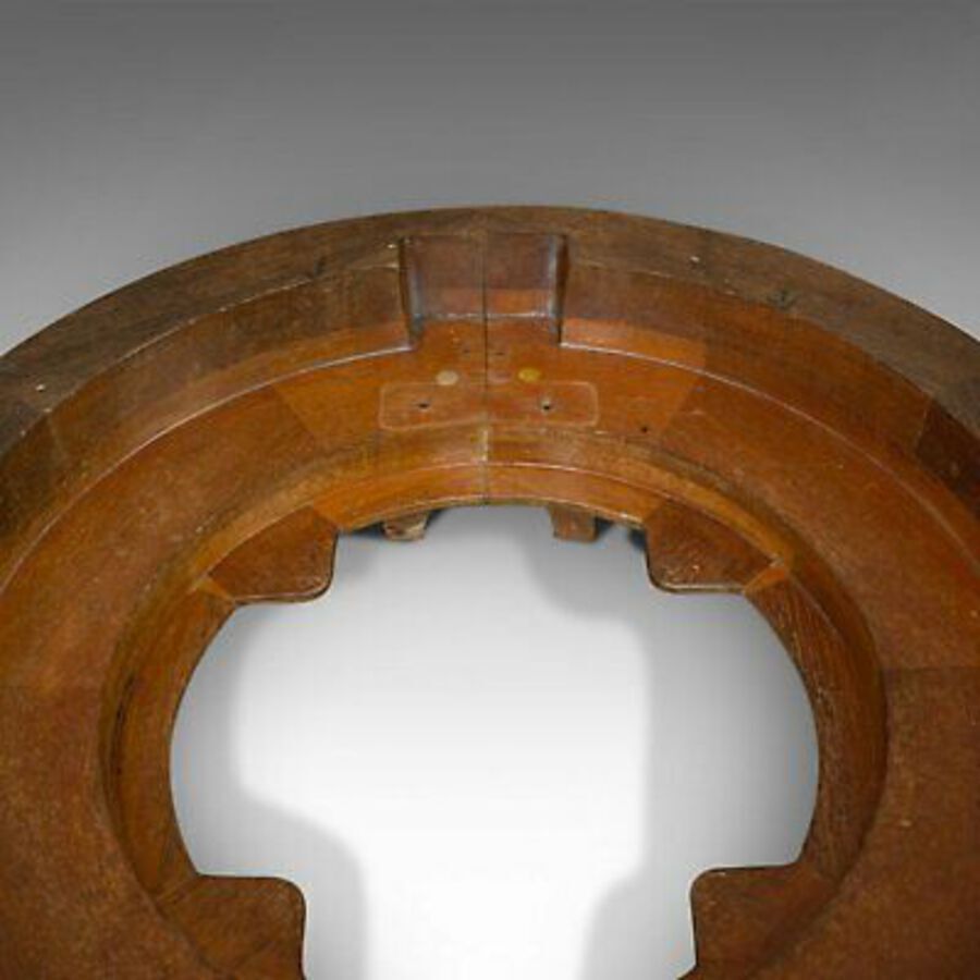 Antique Vintage Decorative Mould, English, Two-Piece, Circular, Factory, Pattern, Wall