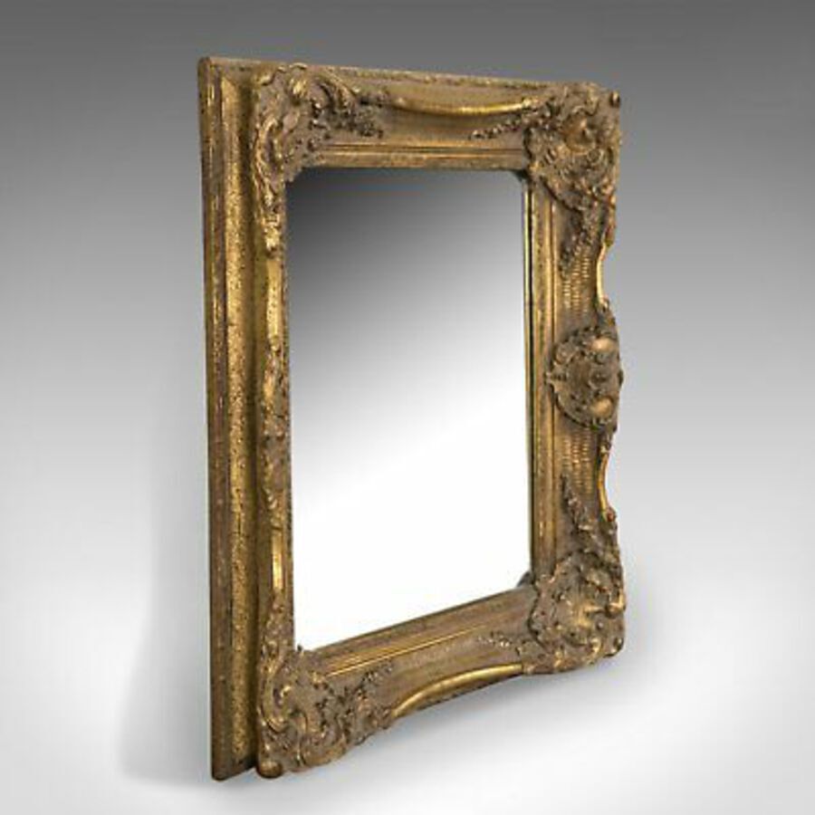 Antique Wall Mirror in Victorian Classical Revival Taste, Giltwood, Late 20th Century