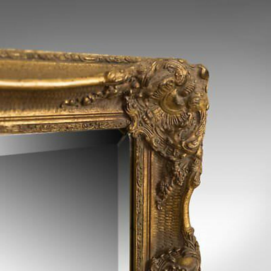 Antique Wall Mirror in Victorian Classical Revival Taste, Giltwood, Late 20th Century