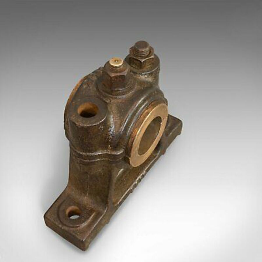 Antique Antique Engine Bearing, English, Cast Iron, Bronze, Desk, Paperweight, Ornament