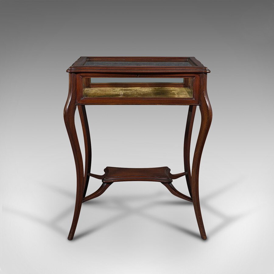 Antique Antique Bijouterie Table, English, Display Case, Showcase, Stand, Edwardian