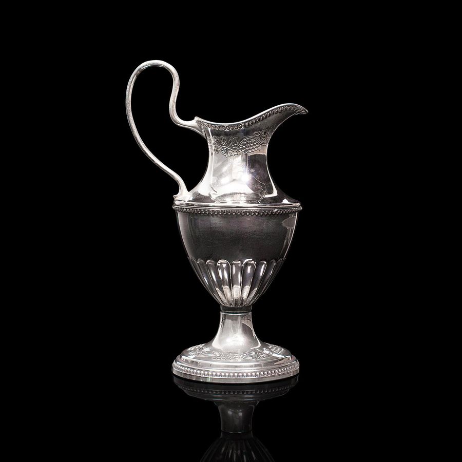Antique Antique Pouring Jug, English, Silver Plate, Decorative, Posy Vase, Edwardian