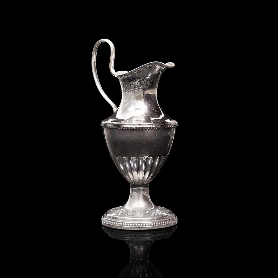 Antique Antique Pouring Jug, English, Silver Plate, Decorative, Posy Vase, Edwardian