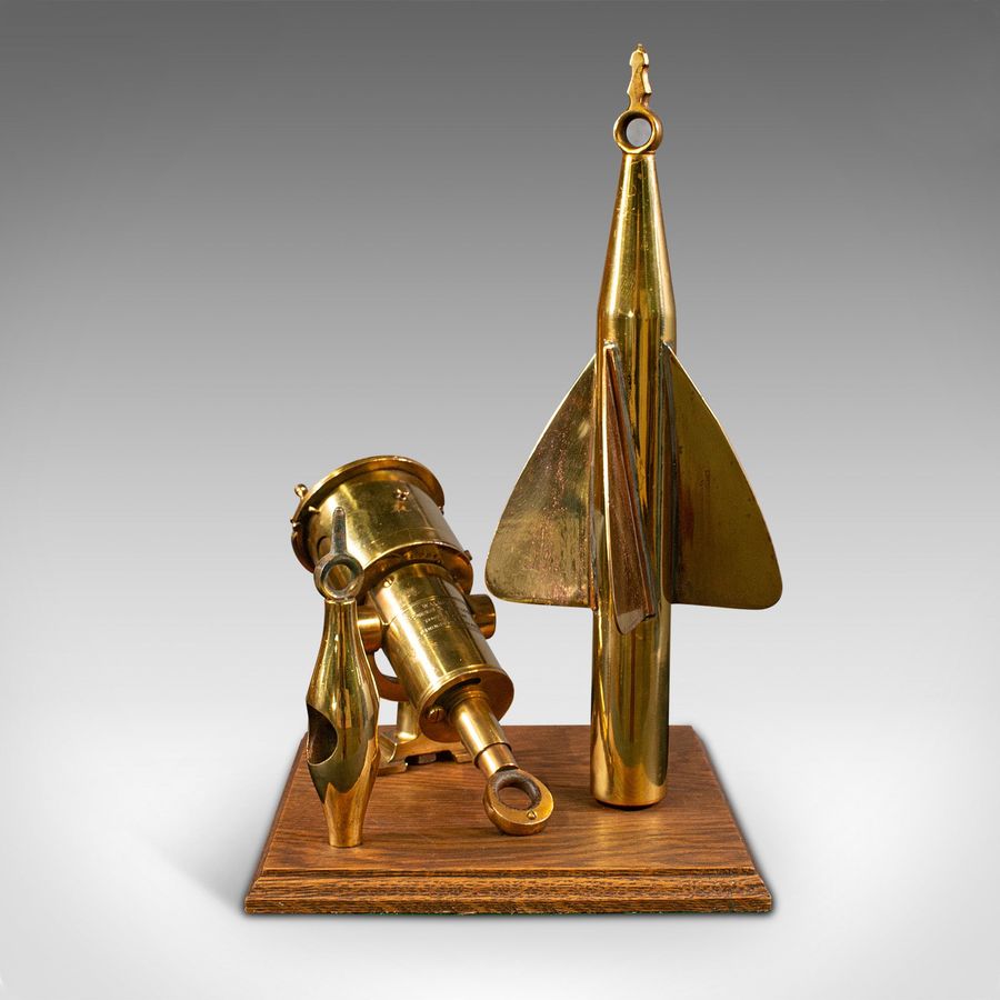 Antique Antique Ship's Log Desk Ornament, English, Brass, Maritime Instrument, C.1920
