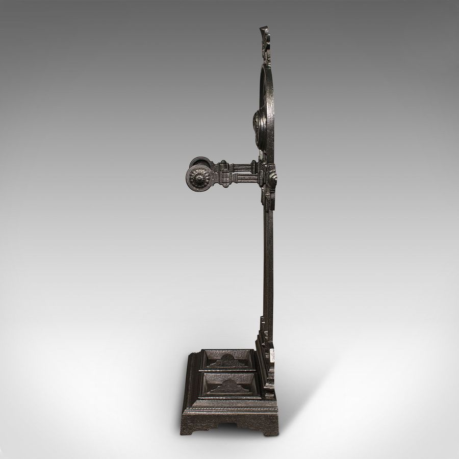Antique Antique Ornate Stick Stand, English, Cast Iron, Hallway Umbrella Rack, Victorian