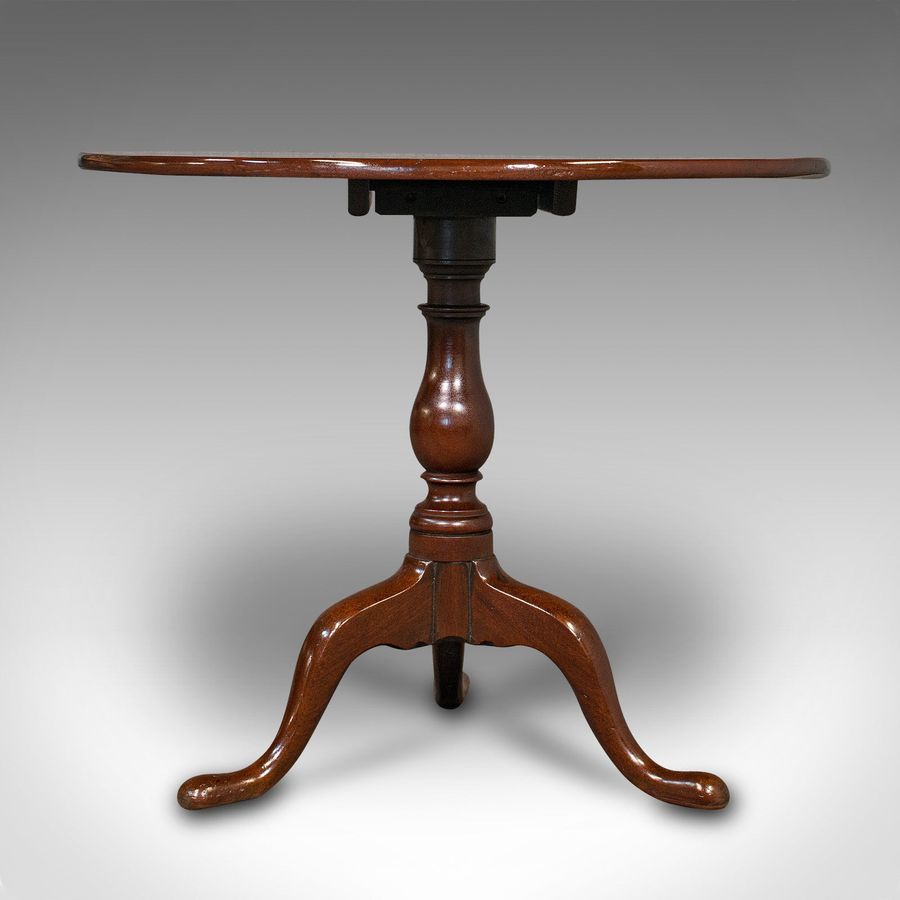 Antique Antique Tilt Top Occasional Table, English, Mahogany, Side, Lamp, Georgian, 1800