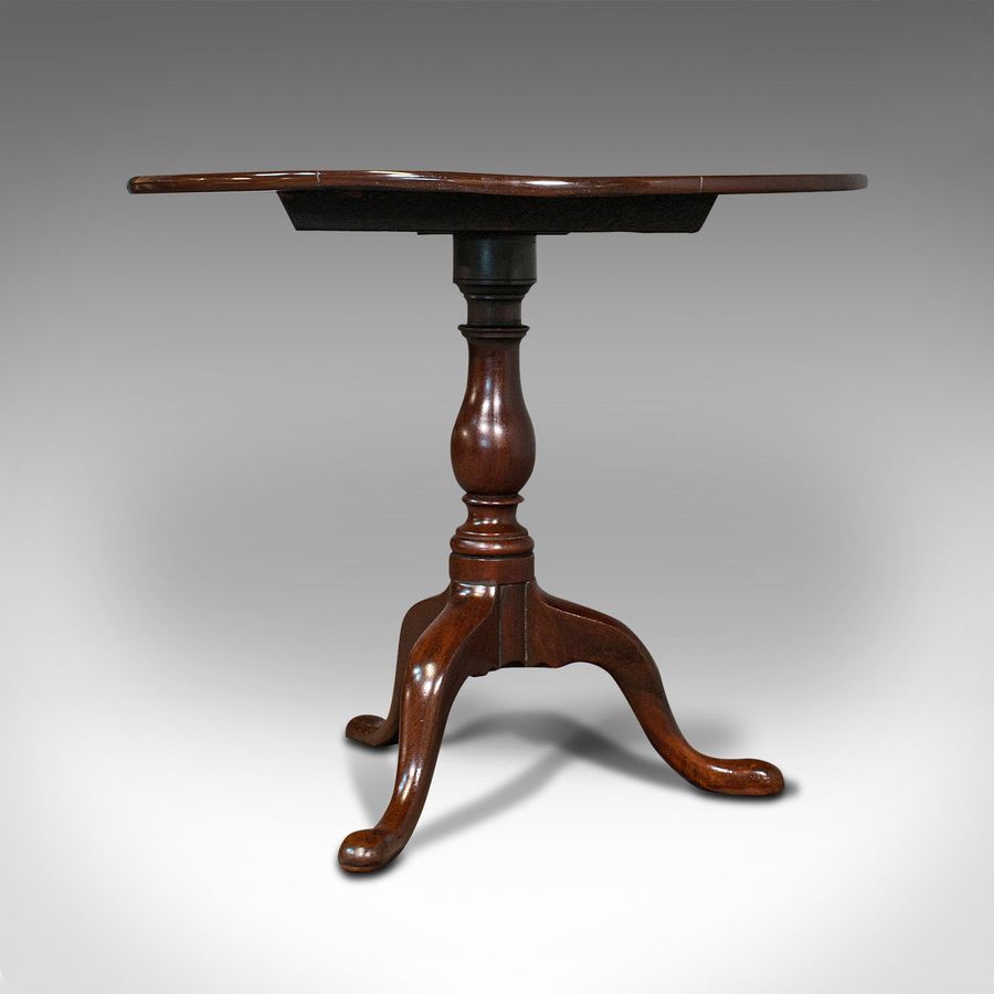 Antique Antique Tilt Top Occasional Table, English, Mahogany, Side, Lamp, Georgian, 1800