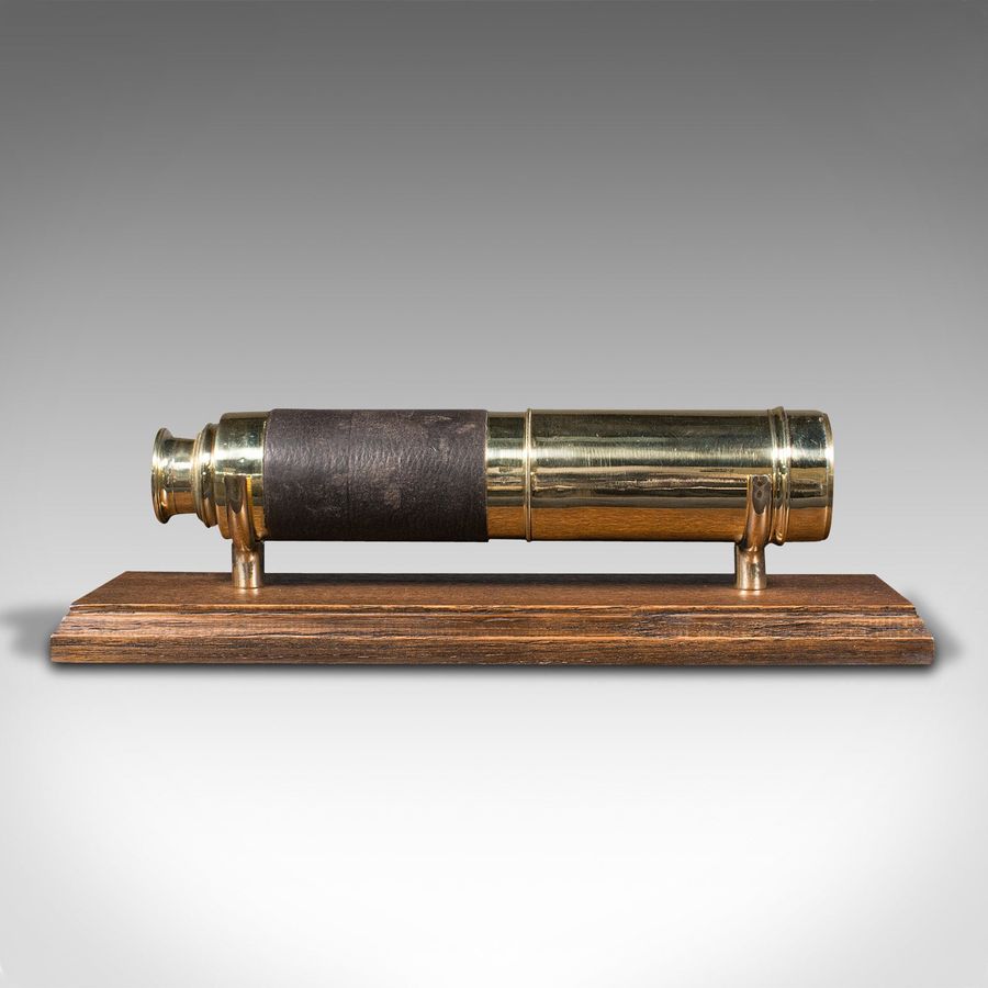 Antique Antique 3 Draw Telescope, English, Brass, Terrestrial Refractor, Victorian, 1900