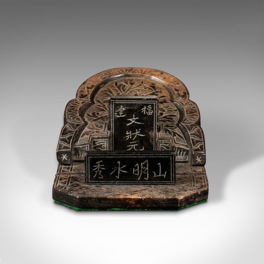 Antique Antique Ornamental Mausoleum, Chinese Soapstone, Burial Memento, Victorian, 1900
