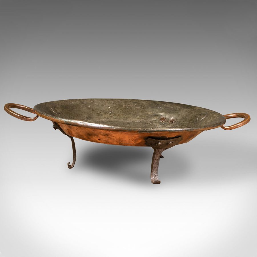 Antique Antique Cooking Dish, English, Copper, Decorative Tray, Historic, Georgian, 1750