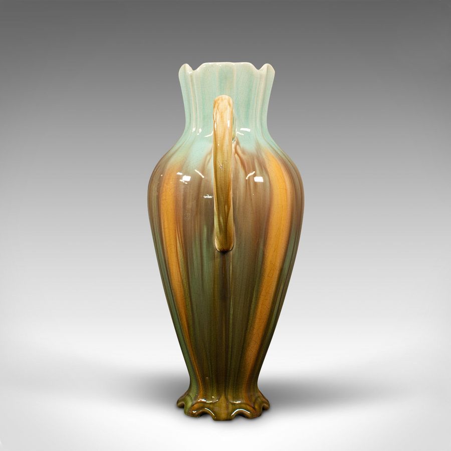 Antique Antique Decorative Vase, French, Ceramic, Flower Urn, Art Nouveau, Victorian