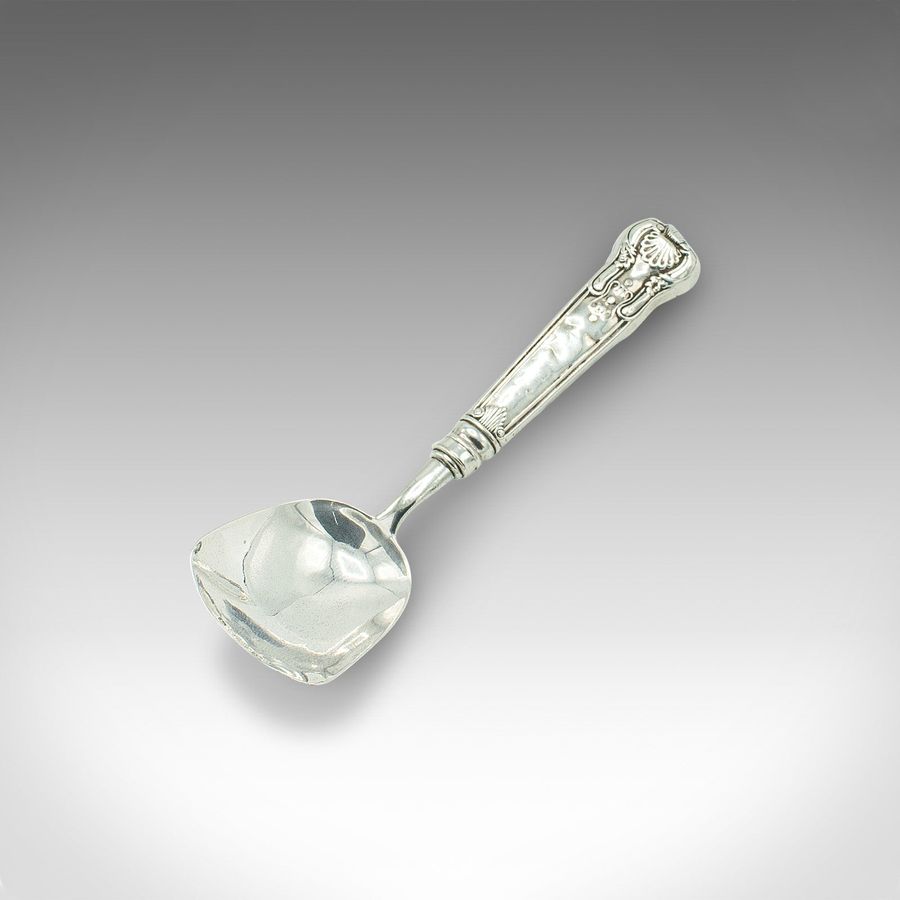 Antique Sugar Spoon, English, Sterling Silver, Hallmark, Georgian, Dated 1780