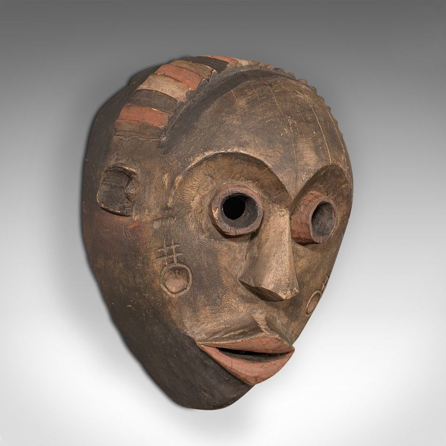 Antique Carved Dan Mask, Ivorian, African, Tribal, Ivory Coast, Victorian, 1900