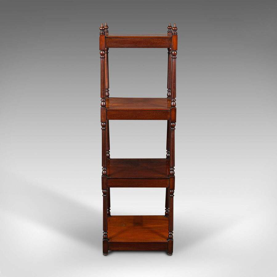 Antique Antique Display Whatnot, English, 4 Tier, Ornament Stand, Regency, Circa 1820