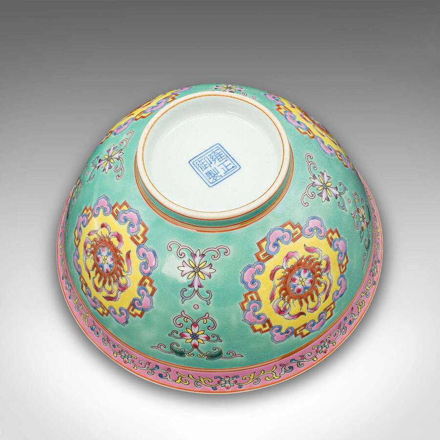 Antique Antique Famille Rose Decorative Bowl, Chinese, Ceramic, Rice Dish, Victorian