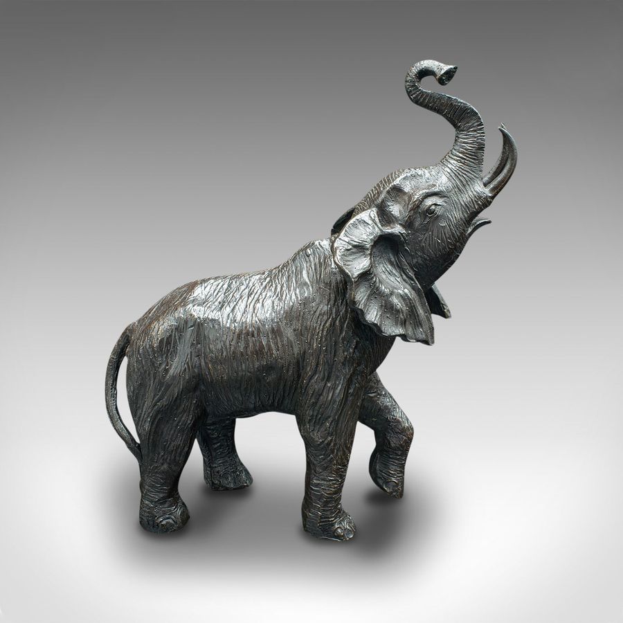 Antique Antique Elephant Statue, English, Bronze, Wildlife Figure, Victorian, Circa 1900