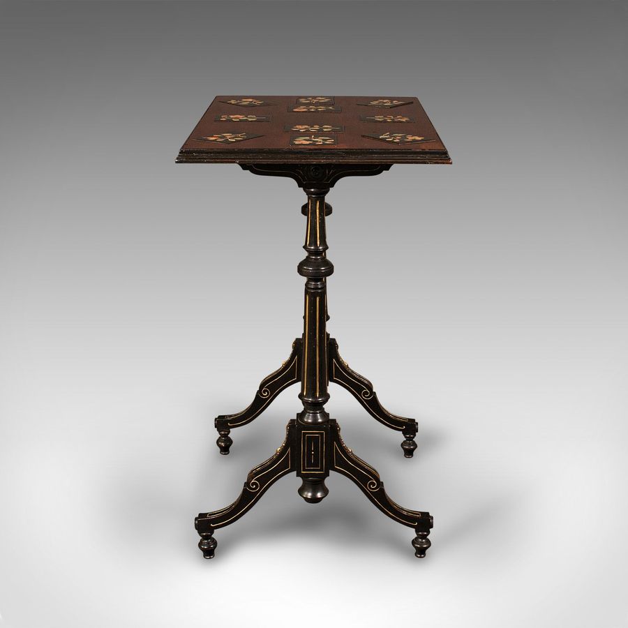 Antique Antique Specimen Table, English, Inlaid, Occasional, Aesthetic Period, Victorian