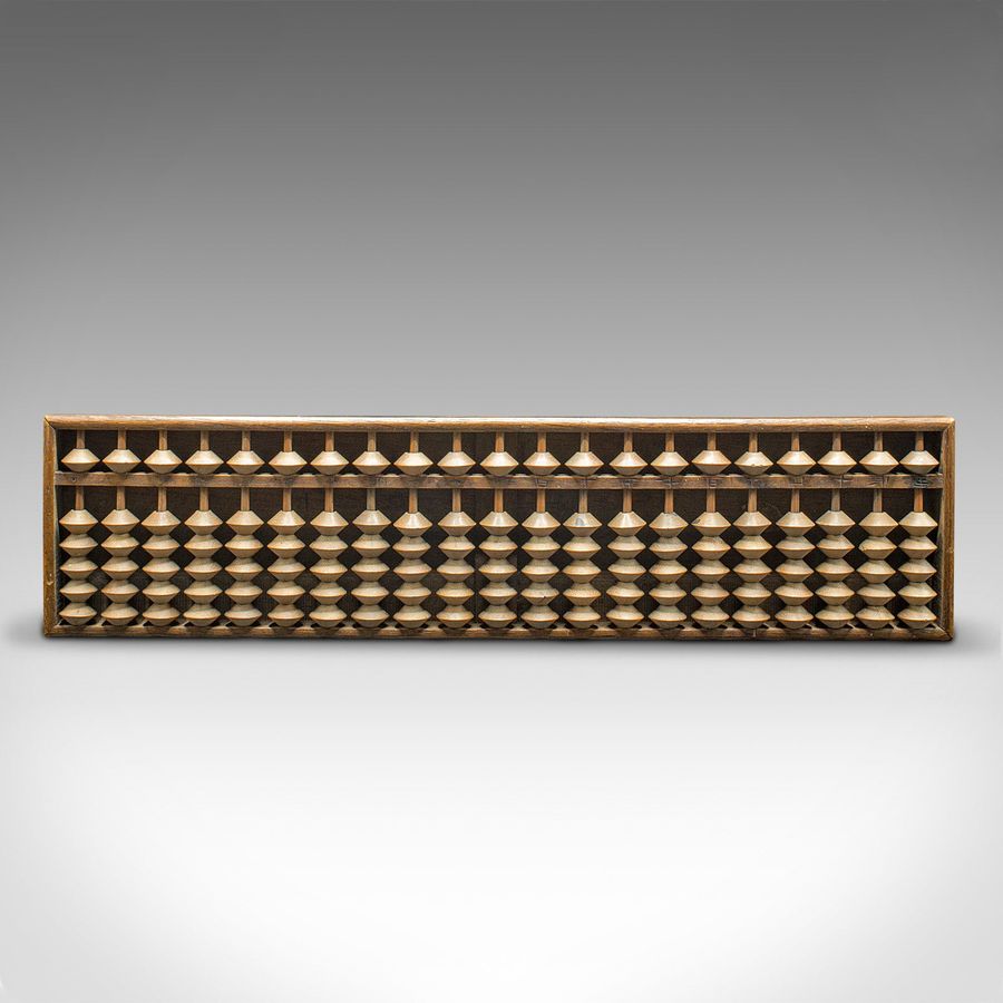 Antique Set of 2 Antique Bamboo Trader's Abacus, Chinese, Oak, Bamboo, Victorian, C.1900