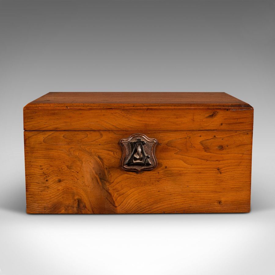 Antique Antique Keepsake Box, Scottish, Sycamore, Work, Jewellery Case, Victorian, 1880