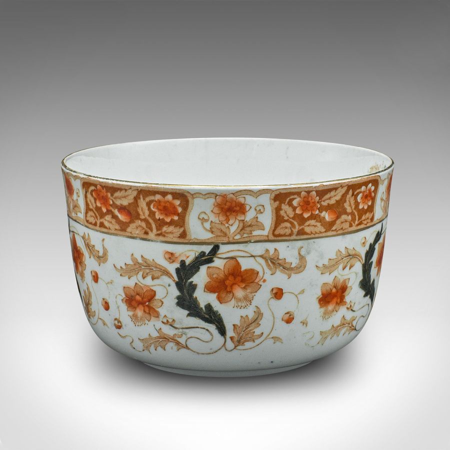 Antique Antique Decorative Bowl, Continental, Ceramic, Serving Dish, Victorian, C.1900