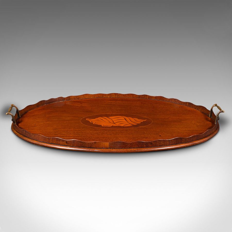 Antique Antique Decorative Serving Tray, English, Inlaid, Afternoon Tea, Regency, 1830