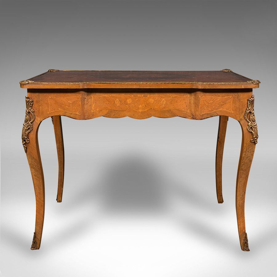 Antique Antique Writing Desk, French, Decorative Centre Table, Louis XV Taste, Victorian
