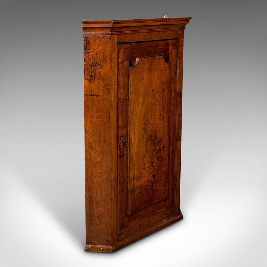 Antique Antique Corner Cabinet, English, Wall Cupboard, Floor Standing, Georgian, C.1780
