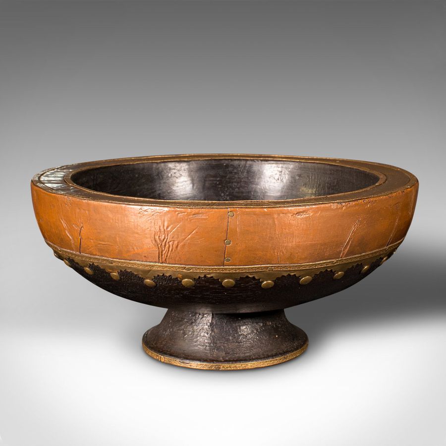 Antique Antique Ceremonial Bowl, Indian, Ebonised, Dish, Brass, Copper, Decor, Victorian